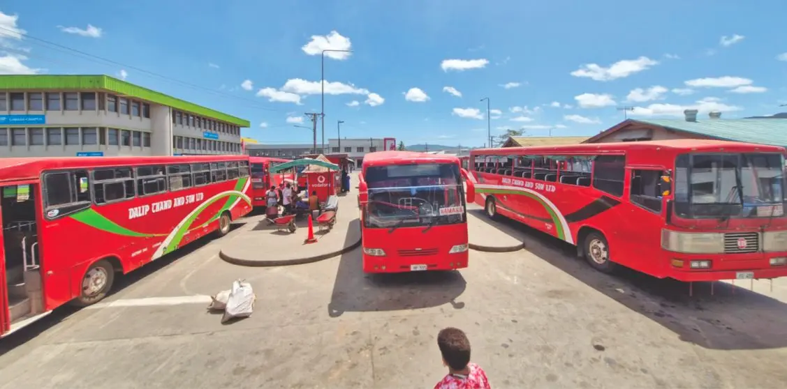 The Labasa bus bay.