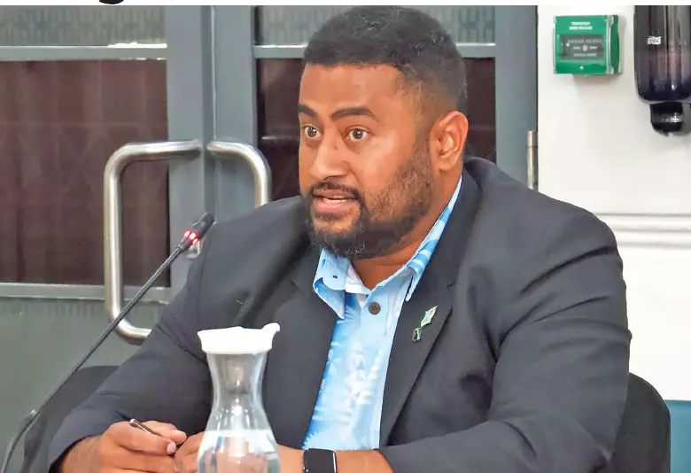 Water Authority of Fiji chief executive officer Seru Soderberg. Photo: Parliment of Fiji