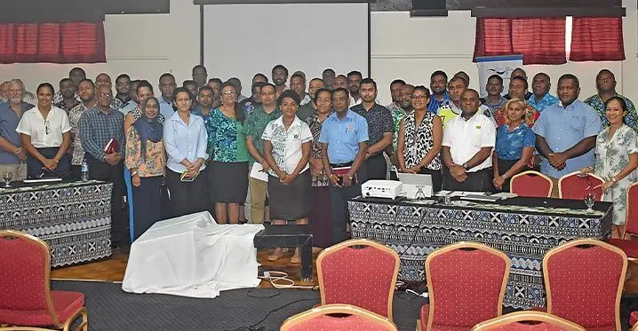 Participants of the Stakeholders Consultation Meeting on Phase 2 – Strategic Environmental Assessment (SEA) Study of the Municipal Sewerage Master Plan (Nadi regions) at Tokatoka Resort in Nadi on February 8, 2023. Photo: Waisea Nasokia