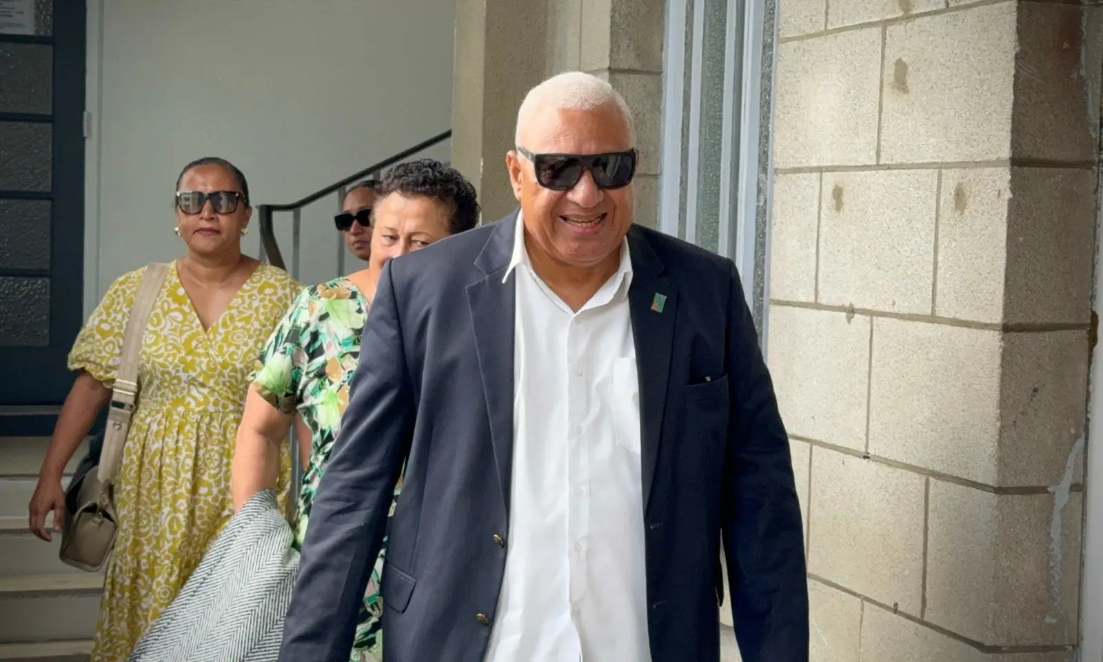 Former Prime Minister Voreqe Bainimarama at the High Court in Suva on October 22, 2025.