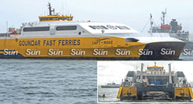 The vessel, Captain Inoke, a 27-year-old aluminum high-speed craft. Photos: Leon Lord