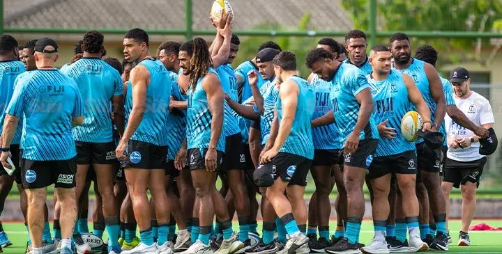 Flying Fijians side during their training session at the National Hockey Centre, Suva on July 8, 2025. Photo: Josua Buredua