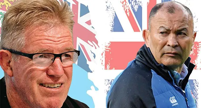 Flying Fijians coach John McKee and Eddie Jones