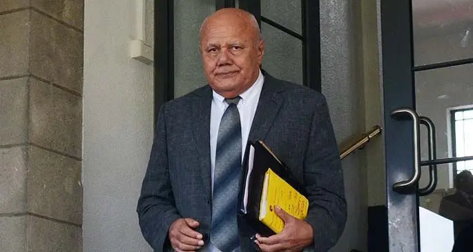 Opposition Member of Parliament Viliame Gavoka outside Parliament on February 19, 2020. Photo: Ronald Kumar