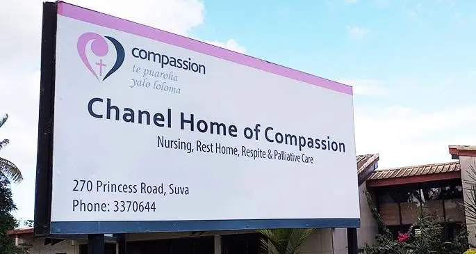 Outside the Chanel Home of Compassion – Fiji, in Tamavua.