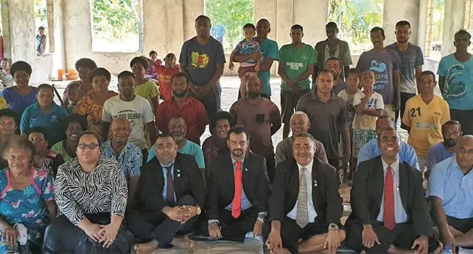 Standing Committee on Justice, Law and Human Rights members gathered with the people who made submissions during the public consultation on sex offenders bill at Vunivutu, Labasa on April 25, 2019.