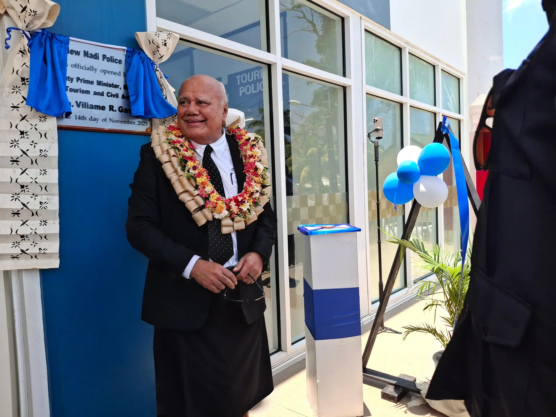 DPM Viliame Gavoka at the new Nadi Police Station