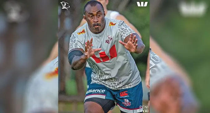 Reds prop Peni Ravai during training in Brisbane, Australia. Photo: Queensland Reds
