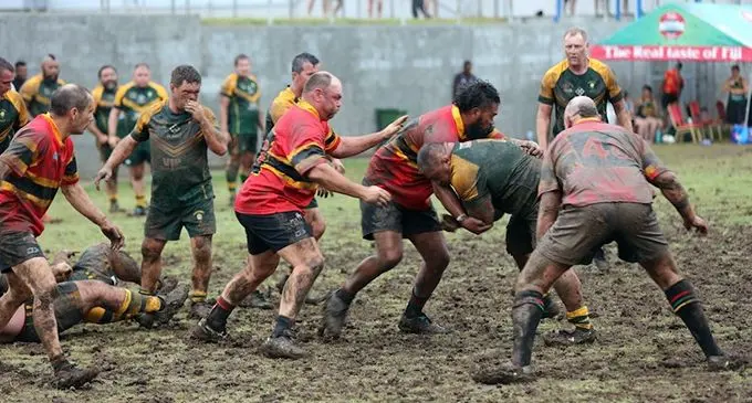 Action from the 9th World Vintage Rugby Carnival at Churchill Park, Lautoka, on November 13, 2019.. The competition presentation is going to be staged today.   Photo: Vintage Rugby