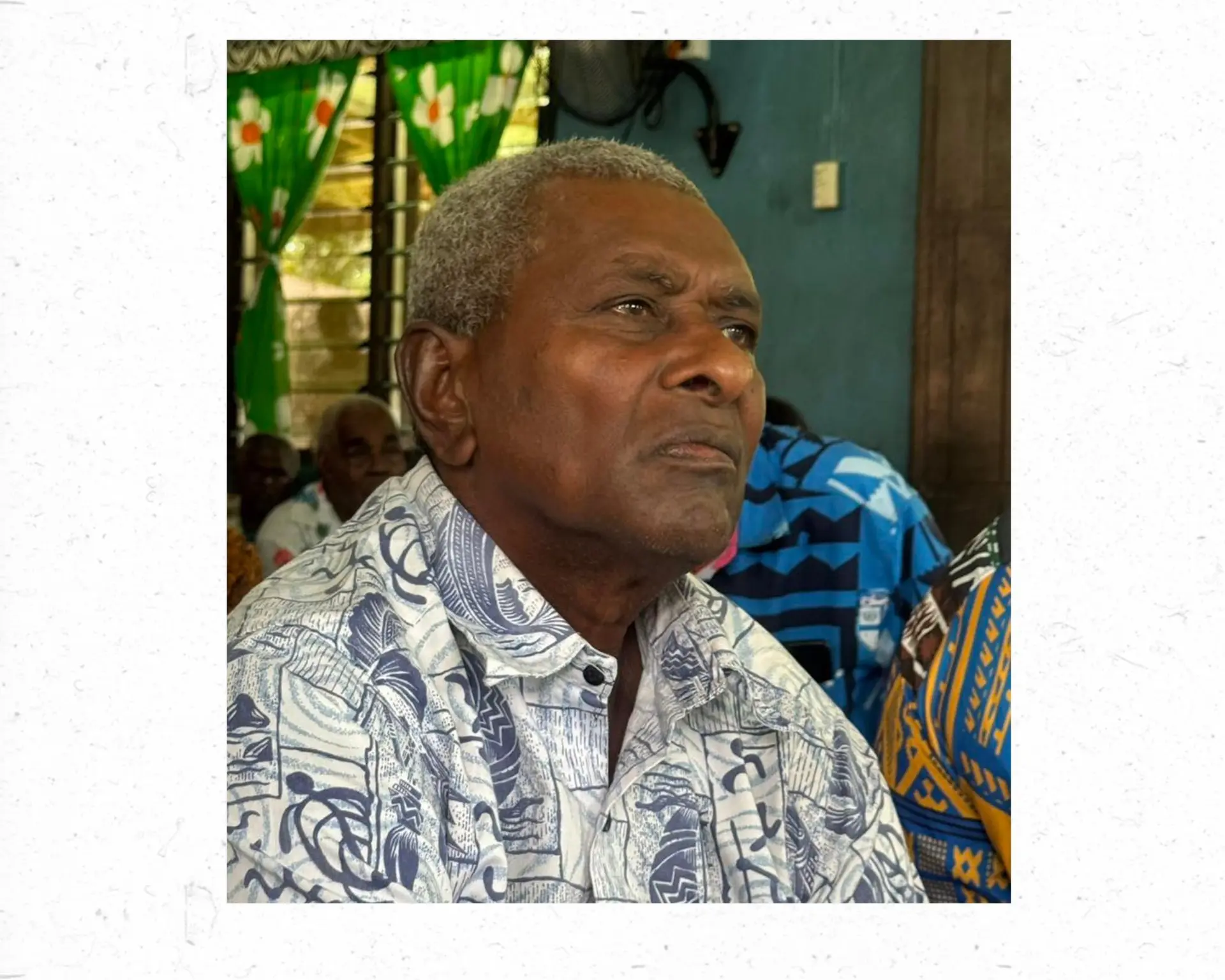 Sekaia Mua speaks during the Constitution Review Commission (CRC) consultation at Nadaro Village in Tailevu.