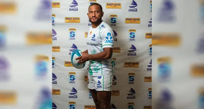 Swire Shipping Fijian Drua captain, Teti Tela Photo: Leon Lord 