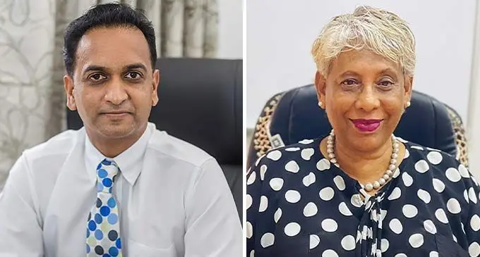 Waste Recyclers Fiji Limited CEO and PRF Founder, Amitesh Deo and Uni Fiji’s Vice-Chancellor, Professor Shaista Shameem.
