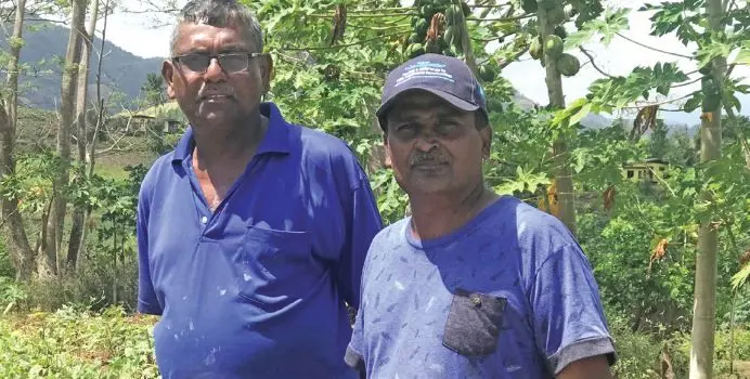 Naren Pratap (right) and his brother Mahendra Pratap at Boutaga Village in Labasa on August 13, 2018. Photos: Nacanieli Tuilevu