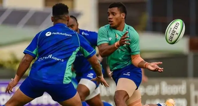 Olympic gold medalist and Swire Shipping Fijian Drua playmaker Napolioni Bolaca during their Internal Trials at the Ballina Rugby Union Club ground on Monday.Photo: Kev Nagle Photography