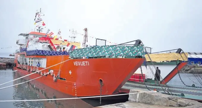 MLC Veivueti berthed at Government Shipping Services on May 31, 2018. Photo: Ronald Kumar.