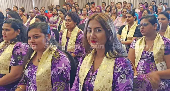Some of the members of the Soroptimist International Sugar City Fiji group at the Tanoa Waterfront Hotel in Lautoka on March 26, 2022. Photo: Nicolette Chambers