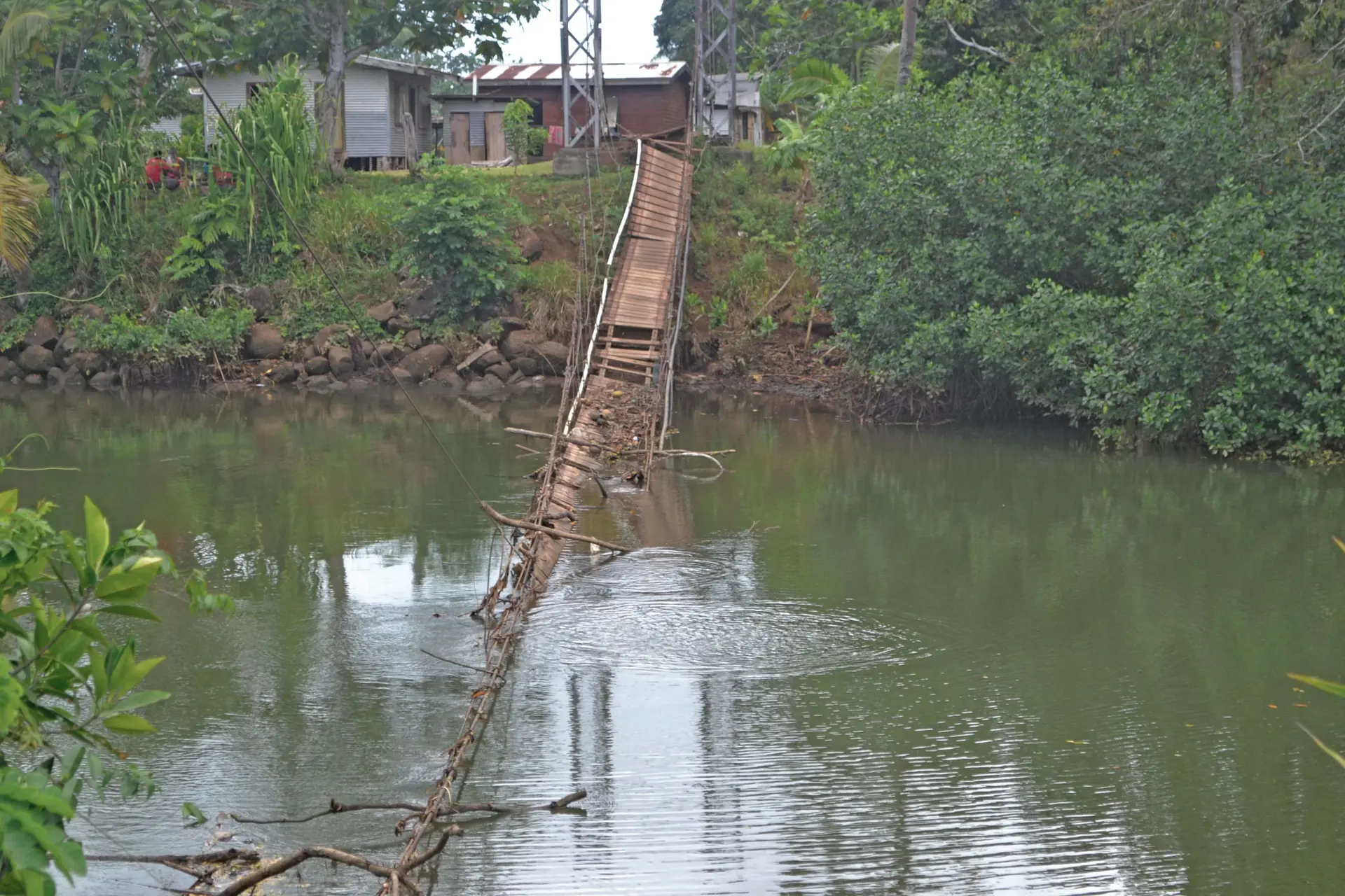 The damaged bridge at Bua Lomanikoro. Bua PHOTO;PENI DRAUNA