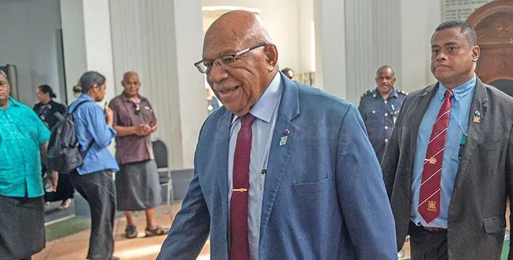 Prime Minister Sitiveni Rabuka. Photo: Leon Lord
