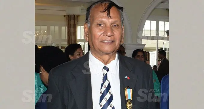 Krishan Vilash following the 50th anniversary of Independence commemorative medal investiture ceremony at State House on October 13, 2020. Photo: Ronald Kumar.