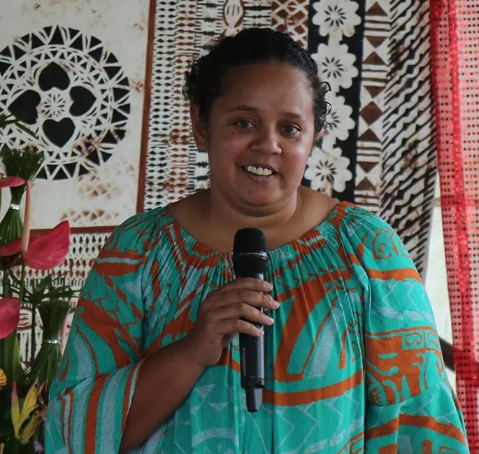 Daughter Adi Losalini Lomas sharing her eulogy. Photo: Ilaijia Ravuwai