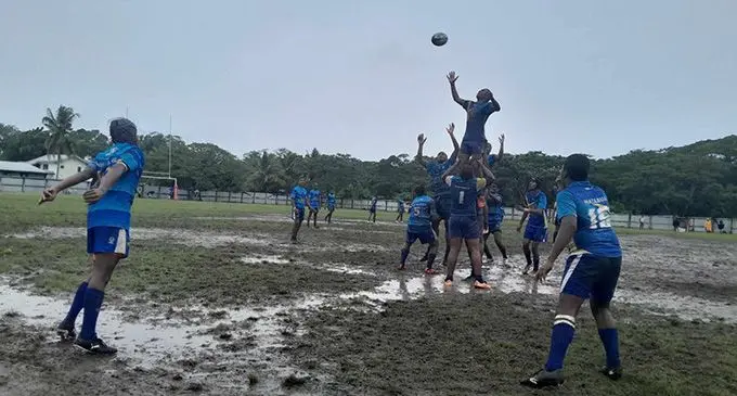 Natabua High School clash against Ratu Navula College in the Western Zone Under-16 semifinal at Lawaqa Park, Sigatoka, today. Photo: Supplied  