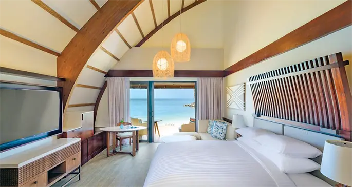 A room at the Fiji Marriott Resort Momi Bay.
