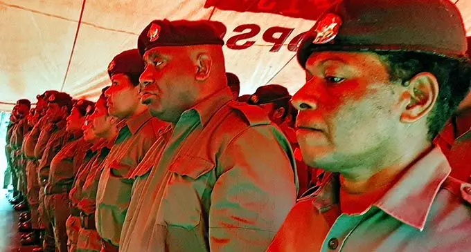 Members of the United Nations Disengagement Force training contingent in Lololo, Lautoka on January 18, 2021.  Photo: Salote Qalubau