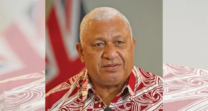 Prime Minister Voreqe Bainimarama on September 16, 2021. Photo: Leon Lord