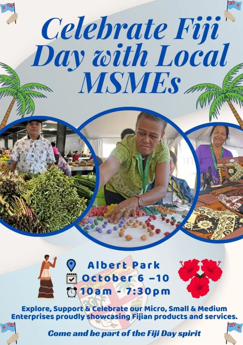 As part of this year’s Fiji Day festivities, Albert Park in Suva has transformed into a hub for Micro, Small, and Medium Enterprises (MSMEs), 