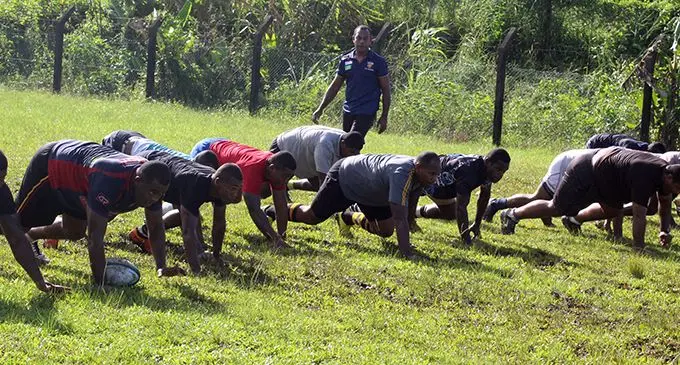 The Northland rugby team during a training session at the Police mobile grounds in Makoi on April 29,2019. Photo: Simione Haravanua.