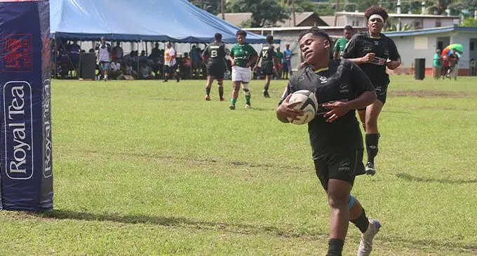 Kadavu women’s side run in another try in their 61-10 win over Tailevu at Lawaqa Park, Sigatoka, on May 18, 2024. Photo: FRU Media   