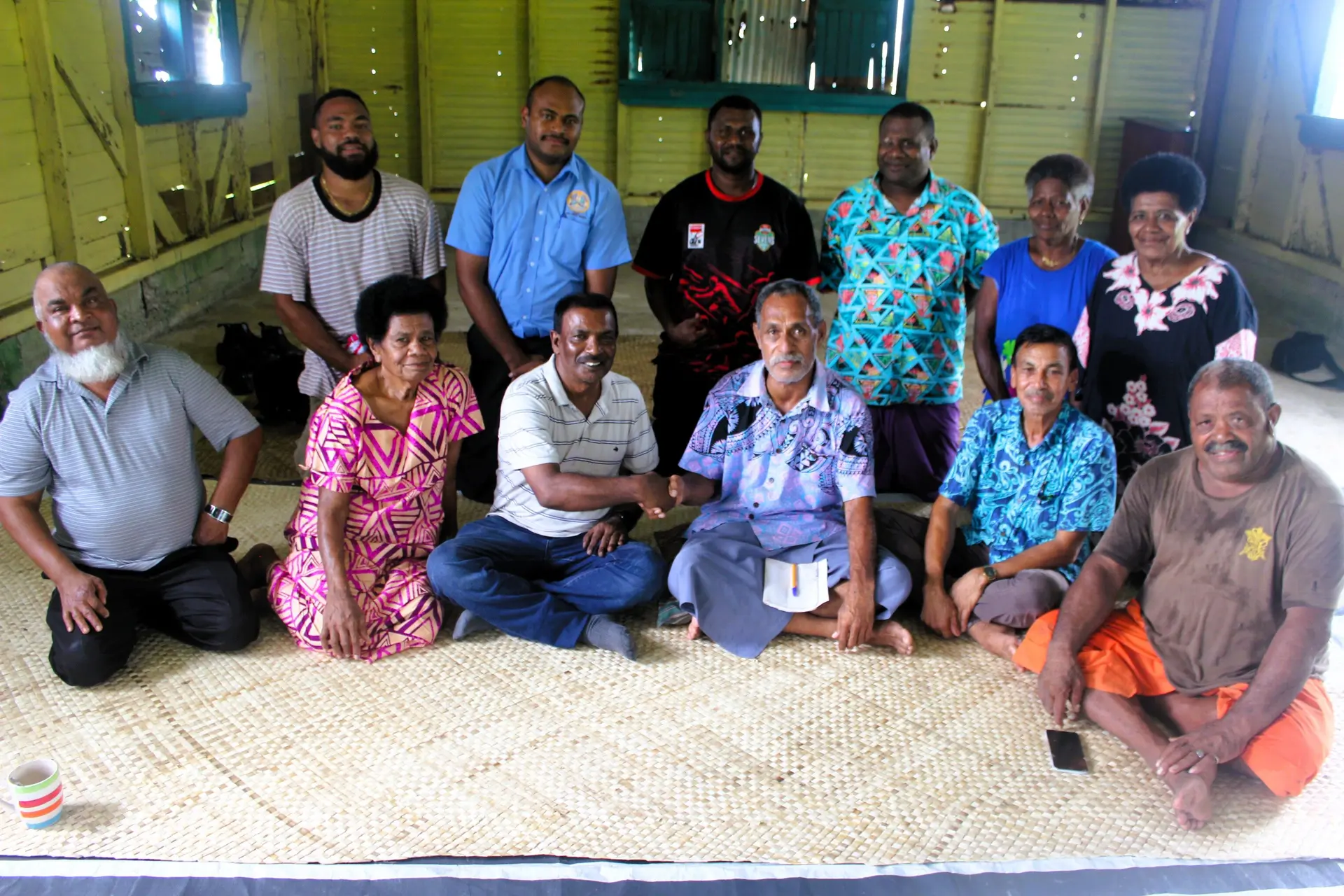 Environment impact assessment consultant, Nirbhay Chand met with turaga ni yavusa Vadrani, Semesa Tubese, mataqali Navoaka members, contractor Dreketi Contractors Ltd, and a representative from iTaukei Land Trust Board at Nakasa Village, Cakaudrove, on February 3, 2026. Photo: Sampras Anand