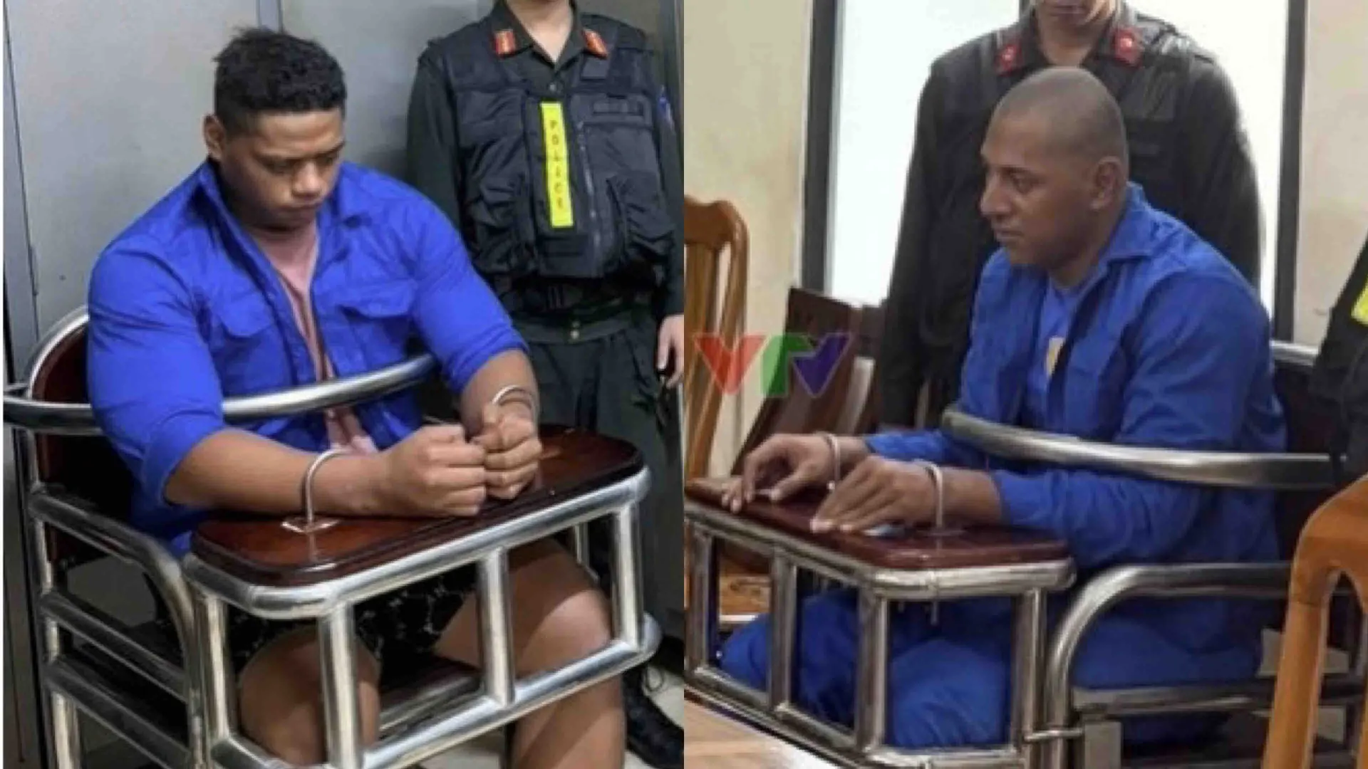 Steve Tofa and Joseph Vaa in Vietnamese Police custody.
