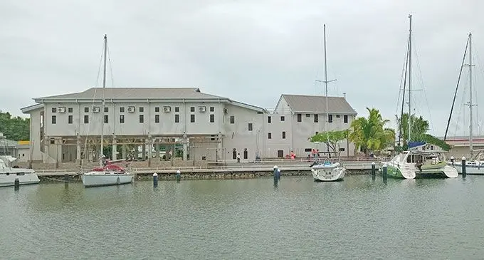 Project site of the marina which is undergoing construction. Photo: Waisea Nasokia