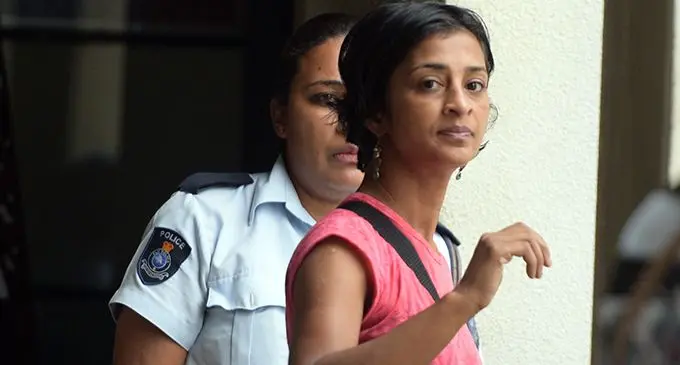 Sharon Rehnuma Begum outside Court in Suva on May 3, 2019. Photo: Ronald Kumar
