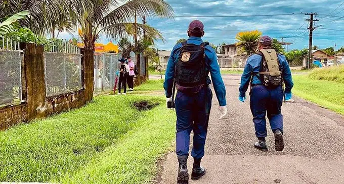 Screening teams in Suva. Photo: RFMF Media Cell