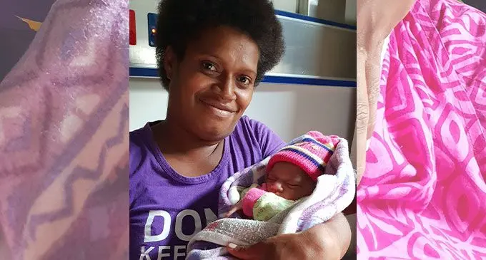 Kalesi Lewanimocea with her newborn daughter at the Ba Hospital on April 16, 2022. Photo: Nicolette Chambers
