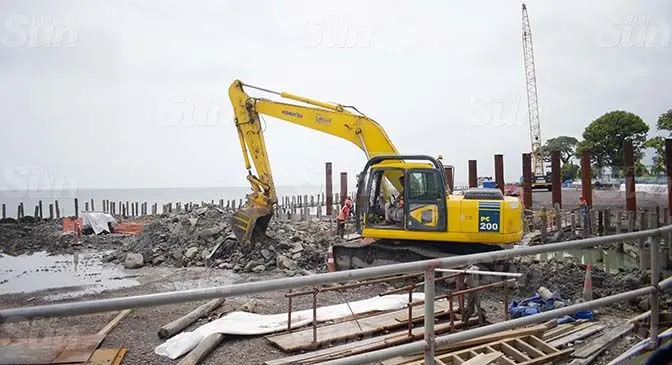 The Nasese Bridge works. Photo: Ronald Kumar