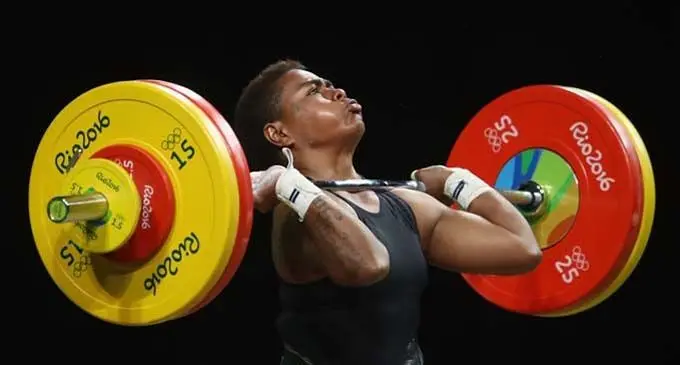 Apolonia Vaivai in action for Fiji. Weightlifting Fiji is expected to dominate the 2017 Fiji Sports Awards next month.