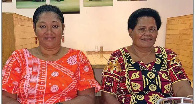 Alisi Valenuku {left), and Kalisiana Tarairawa. Photo: Noleen Billings 