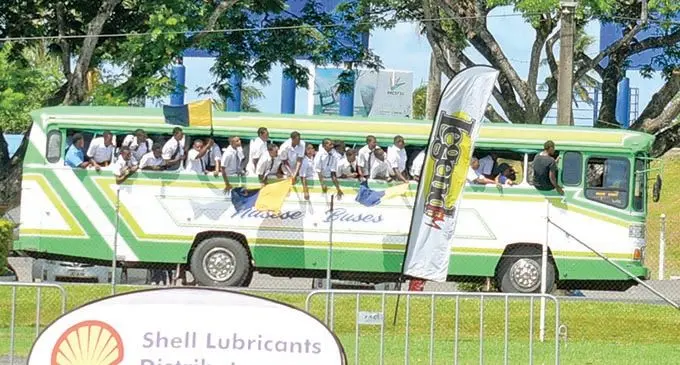 RKS students dangerously disregarding their safety while on a bus.
