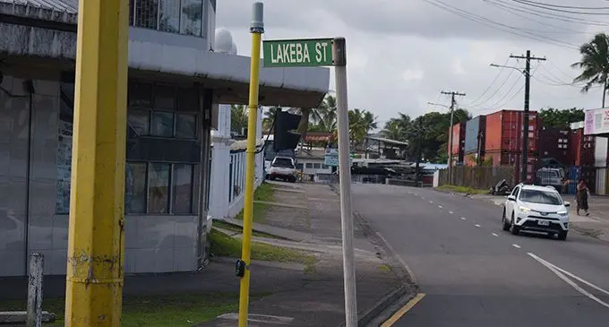 The street where the baby was found.