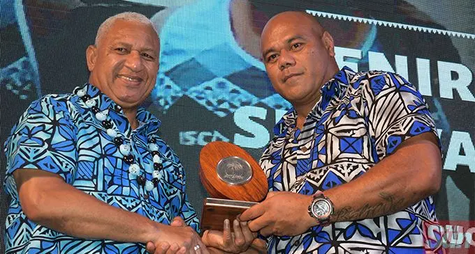 Fiji Rugby Coach of the Year winner Senirusi Seruvakula during the FRU Awards night at the GPH Suva on February 9,2019.Photo:Simione Haravanua.