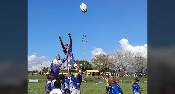 Action between Malolo vs Serua during the Vodafone Cup round one at the Prince Charles Park in Nadi. Photo: waisea nasokia 