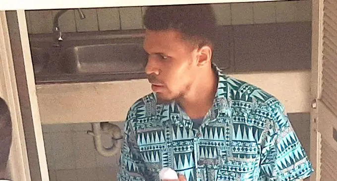 Noa Toga outside the Magistrates Court in Lautoka on August 19, 2019.   Photo: Salote Qalubau