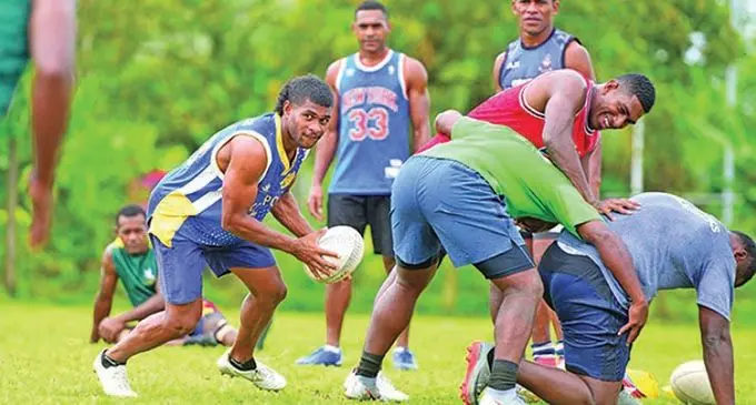 Flying Fijians halfback, Simione Kuruvoli, trains with Tailevu rugby team for the 2020 Skipper Cup Premiership competition. Photo: Ronald Kumar