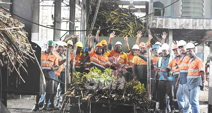 Workers of the Fiji Sugar Corporation and guests at the closing of the Labasa mill on December 5, 2019. Photo: Laisa Lui.