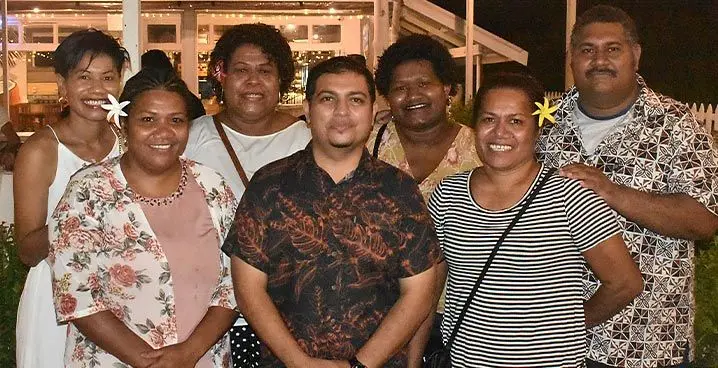 From left (front): Jiutajia Tabua, Nadi Sigatoka special administrator chair Lawrence Kumar, Emily Narisia, while from left (backrow) Merewalesi Seru, Keasi Naliga, Laite Rale, and Waisea Nasokia. Photo: Mereleki Nai.