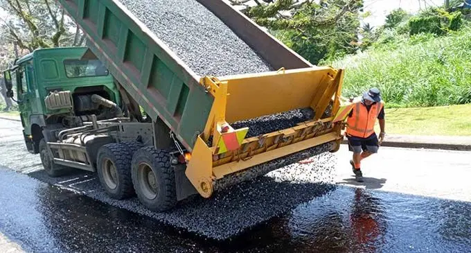 Roadworks at Holland Street, Suva . Photo: Fiji Roads Authority