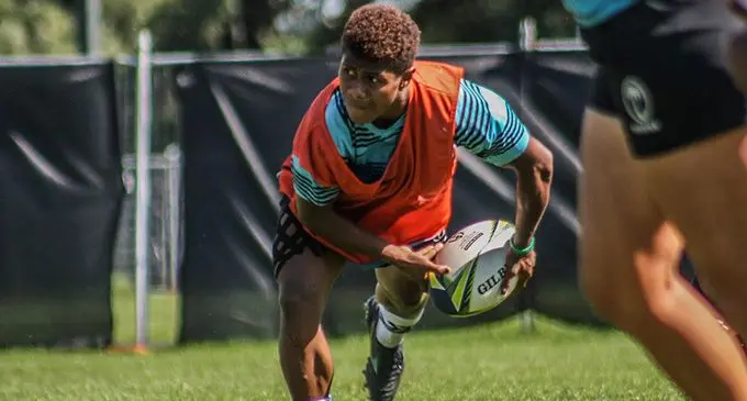 Fijiana halfback Lavena Cavuru during the team’s training session in Auckland, New Zealand, on October 11, 2022. Photo: FRU Media